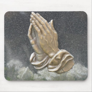 HANDS OF PRAYER MOUSE PAD
