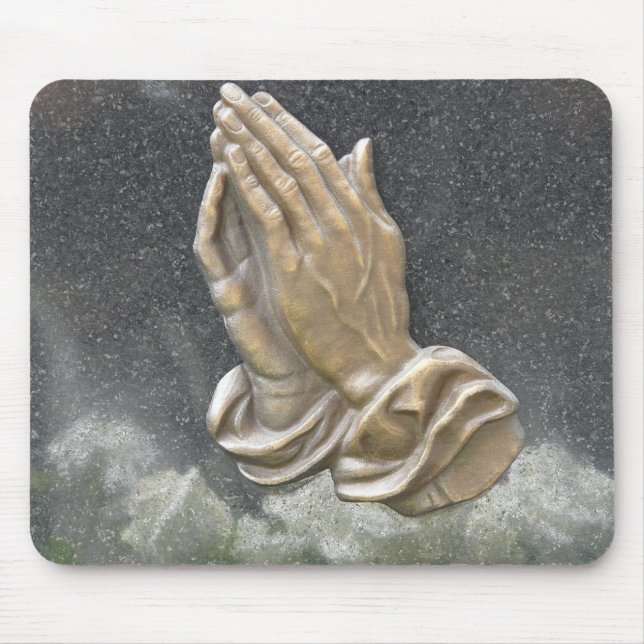 HANDS OF PRAYER MOUSE PAD (Front)