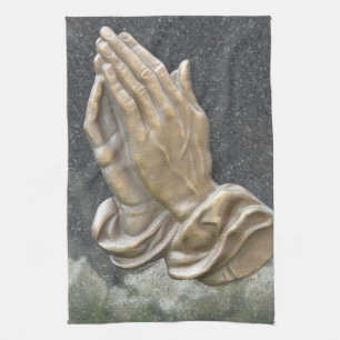 HANDS OF PRAYER TEA TOWEL