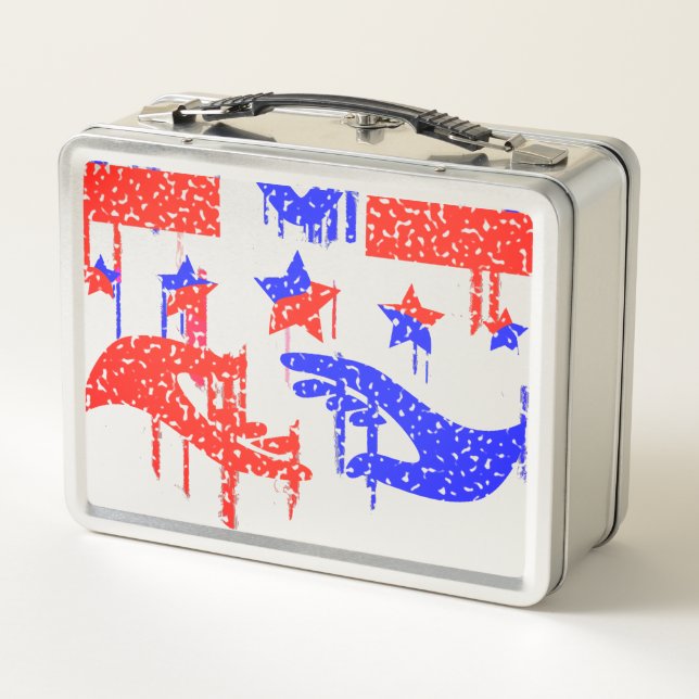 Hands of Unity Metal Lunch Box (Back)