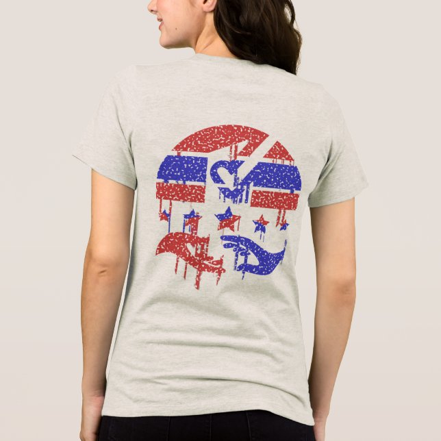 Hands of Unity Tri-Blend Shirt (Back)