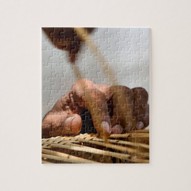 Hands of Weaver Jigsaw Puzzle (Vertical)