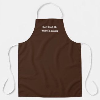 Hands Off Apron in Brown