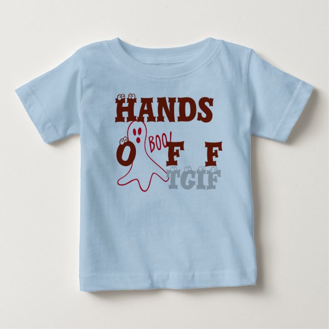 Hands oFF bOO!Baby American Apparel Raglan T-Shirt (Front)