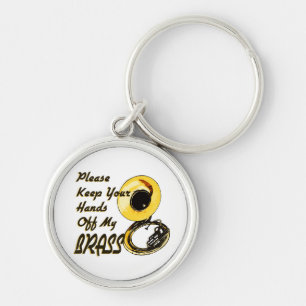 Hands Off Brass/ Tuba Key Ring