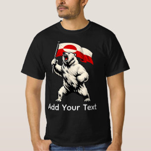 Hands Off Greenland Flag Bear Support Greenland T-Shirt