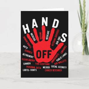 Hands Off Medicaid Medicare Social Security Trump  Card
