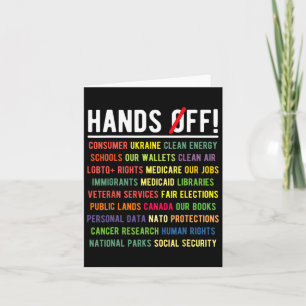 Hands Off Medicaid Medicare Social Security Trump  Card