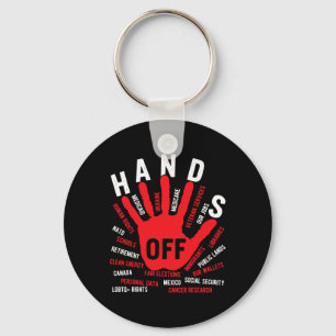 Hands Off Medicaid Medicare Social Security Trump Key Ring