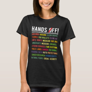 Hands Off Medicaid Medicare Social Security Trump T-Shirt