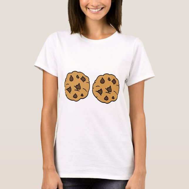 Hands Off My Cookies! Two Chocolate Chip Cookies T-Shirt (Front)