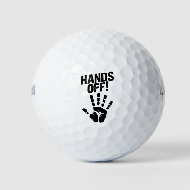 Hands Off My Country My Body Medicare Political  Golf Balls (Front)