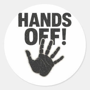 Hands Off My Country My Body Medicare Political Pr Classic Round Sticker