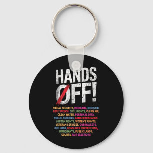 Hands Off My Social Security 2025 Protest Key Ring
