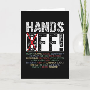 Hands Off Our Rights Protect Democracy  Card