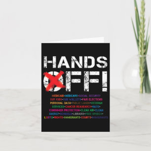 Hands Off Protest 2 Card