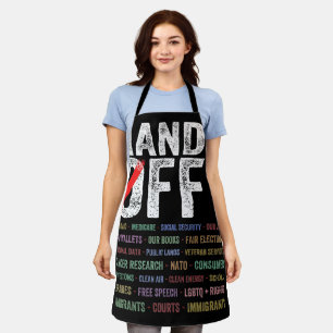 Hands Off Protest Apron