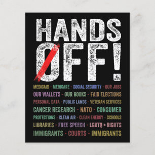 Hands Off Protest Flyer