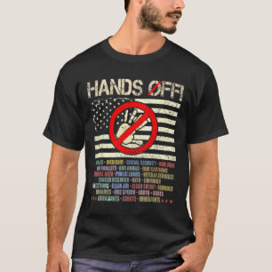 Hands Off Protest Saturday April 5 Men Women 4 T-Shirt