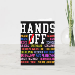 Hands Off Protest Saturday April 5 Men Women 8 Card