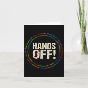 Hands Off Protest Social Security And Medicare Pro Card