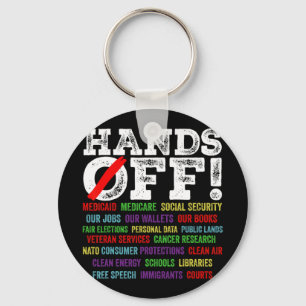 Hands Off Protest Social Security And Medicare Pro Key Ring