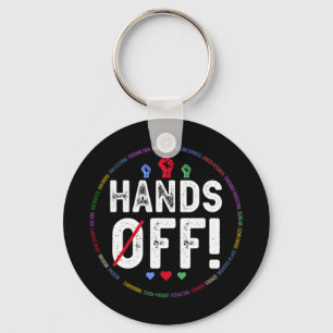 Hands Off Protest Social Security And Medicare Pro Key Ring