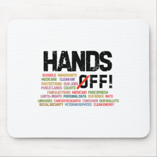 Hands Off Protest Social Security And Medicare Pro Mouse Pad