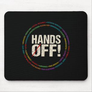Hands Off Protest Social Security And Medicare Pro Mouse Pad