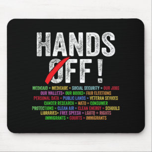Hands Off Protest Social Security And Medicare Pro Mouse Pad