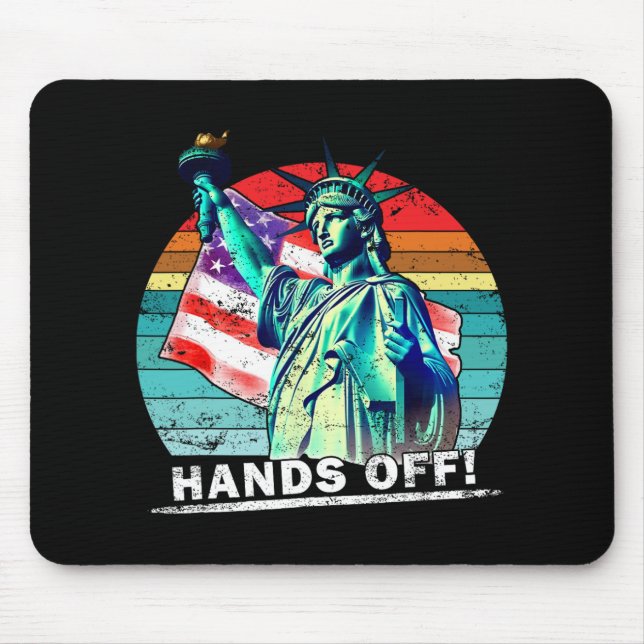 Hands Off Protest Social Security And Medicare Pro Mouse Pad (Front)