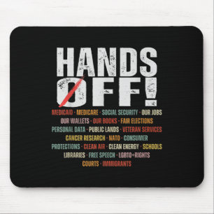 Hands Off Protest Social Security And Medicare Pro Mouse Pad