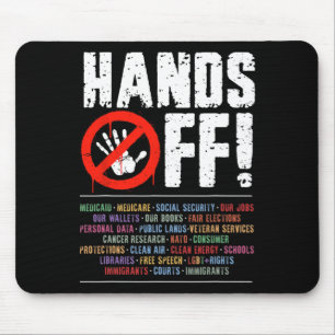 Hands Off Protest Social Security And Medicare Pro Mouse Pad
