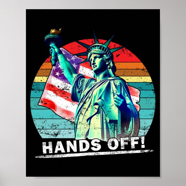 Hands Off Protest Social Security And Medicare Pro Poster (Front)