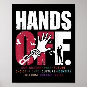 Hands Off Protest Social Security And Medicare Pro Poster