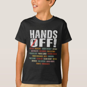 Hands Off Protest Social Security And Medicare Pro T-Shirt