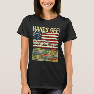Hands Off Protest Social Security And Medicare Pro T-Shirt