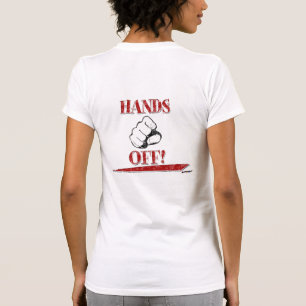 HANDS OFF! Red - back T-Shirt