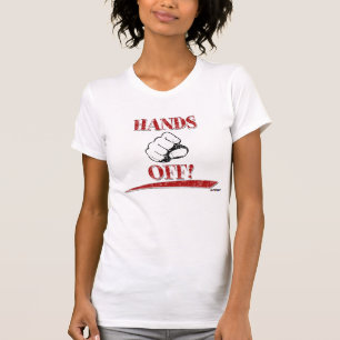 HANDS OFF! red T-Shirt