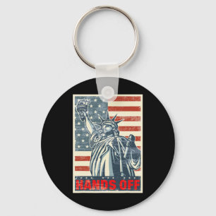Hands Off Resist Resistance Save Democracy And Soc Key Ring