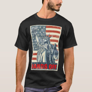 Hands Off Resist Resistance Save Democracy And Soc T-Shirt