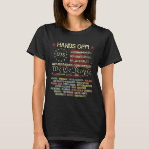Hands Off Shirt Protest Men Women