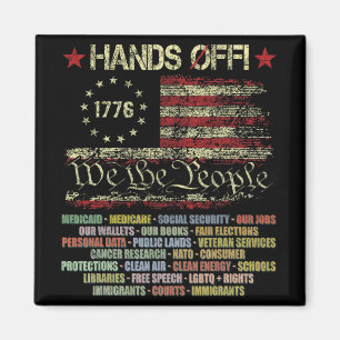 Hands Off Shirt Protest Men Women T-shirt.png Magnet