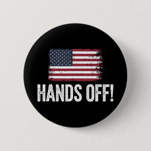 Hands Off Social Security And Medicare Protest T-s 6 Cm Round Badge