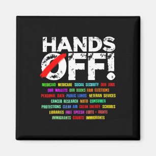 Hands Off Social Security Protest Resist Magnet