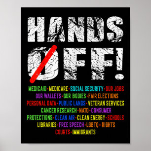 Hands Off Social Security Protest Resist Save Demo Poster