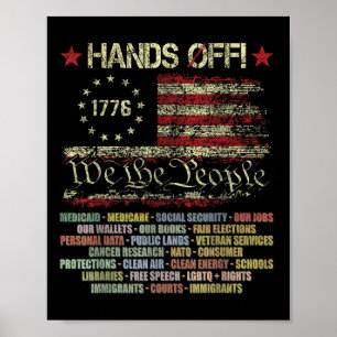 Hands Off Social Security Protest Resist Save Demo Poster