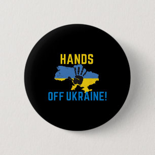 Hands Off Ukraine 6 Cm Round Badge