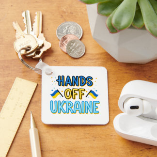 Hands Off Ukraine Keychain