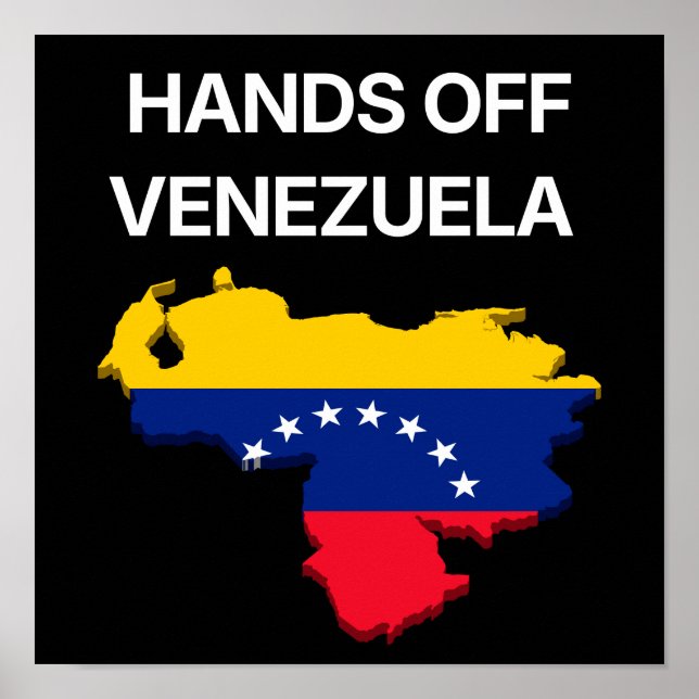 Hands Off Venezuela Poster (Front)